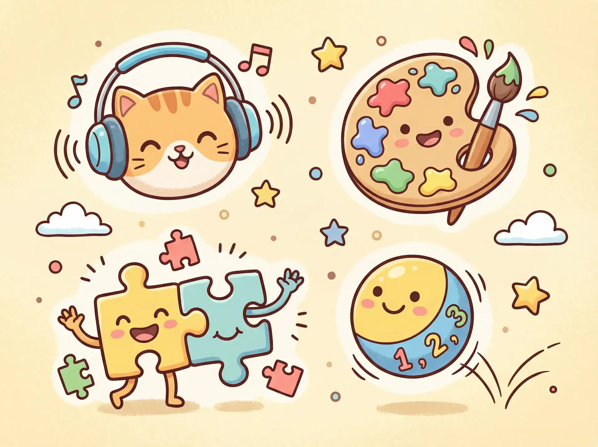 小朋友的手工作品 - 想要叉叉app 益智创作